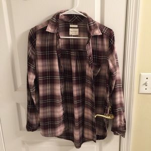 plaid purple flannel (ae)